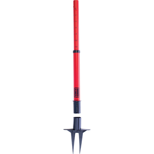 PLUS Barrier Posts, 42" High, Red We Share Industrial Supply