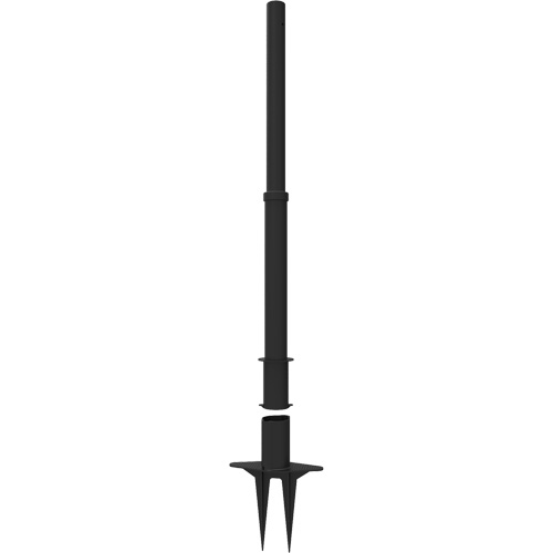 PLUS Barrier Posts, 42" High, Black We Share Industrial Supply