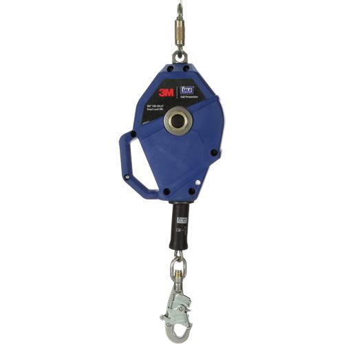Cordage de s&eacute;curit&eacute; autor&eacute;tractable avec verrouillage intelligent, 30', Acier inoxydable, Pivotant We Share Industrial Supply