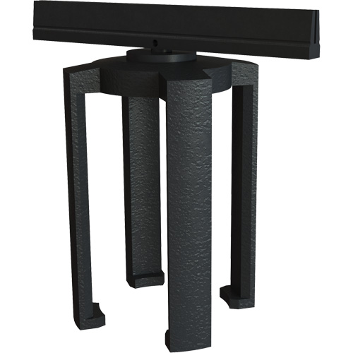 PLUS Barrier System Sign Bracket, Black We Share Industrial Supply