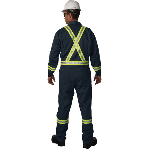 Westex UltraSoft&reg; Unlined Coveralls, Size Large (Tall), Navy Blue, 12.4 cal/cm2 We Share Industrial Supply