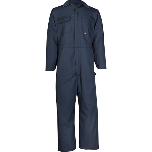 Twill Deluxe Coveralls, Men's, Navy Blue, Size 56 We Share Industrial Supply
