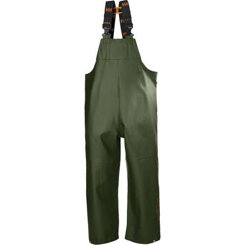 Gale Rain Bib Pants, X-Small, Polyester, Green We Share Industrial Supply