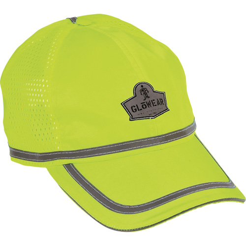 GloWear&reg; 8930 High Visibility Baseball Cap, High Visibility Lime-Yellow, Polyester We Share Industrial Supply