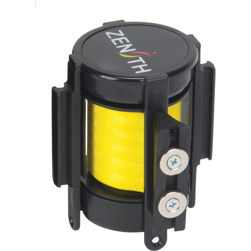 Cassette de ruban magn&eacute;tique pour barri&egrave;re de contr&ocirc;le des foules personnalis&eacute;e, Attention ne pas entrer, 7', Ruban Jaune We Share Industrial Supply