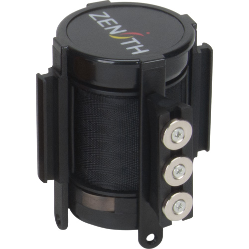 Cassette de ruban magn&eacute;tique pour barri&egrave;re de contr&ocirc;le des foules personnalis&eacute;e, 12', Ruban Noir We Share Industrial Supply
