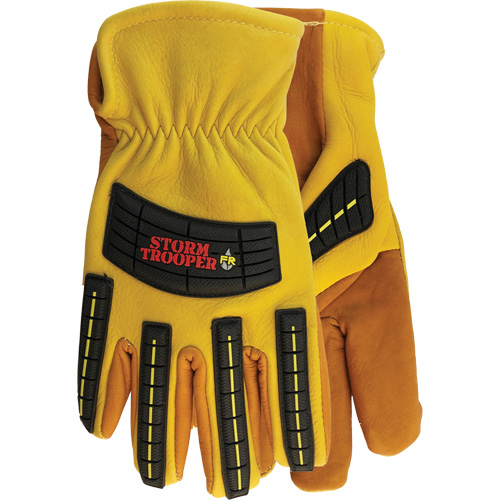 Gants Storm Trooper 5782, Grand, Paume en Cuir de vache, Poignet &agrave; enfiler We Share Industrial Supply