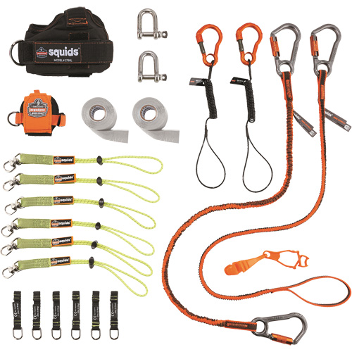 Squids&reg; 3186 Iron/Steel Worker's Tool Tethering Kit We Share Industrial Supply