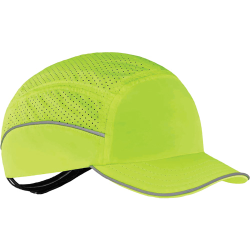 Skullerz&reg; 8955 Lightweight Bump Cap Hat, High Visibility Lime Green We Share Industrial Supply