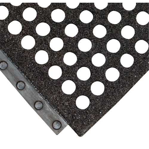 Tapis antifatigue pour poste de travail 24/Seven, Nid d'abeilles, 2' x 3' x 5/8", Noir, Caoutchouc naturel We Share Industrial Supply