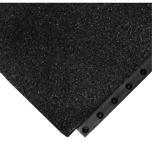 Tapis antifatigue 24/Seven Locksafe, Textur&eacute;, 3' x 3' x 5/8", Noir, Nitrile We Share Industrial Supply