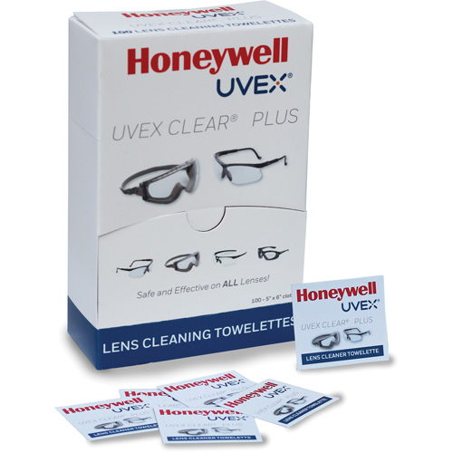 Serviettes Uvex Clear Plus, 5,25" x 8", Paquet de 100 We Share Industrial Supply