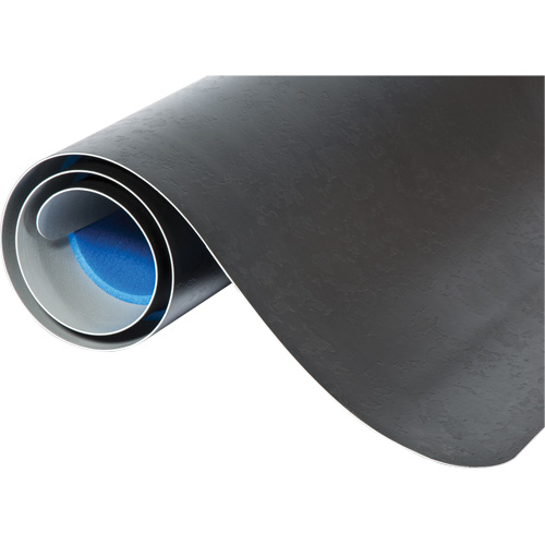 Tapis antimicrobiens WD Elegance, Lisse, 3' x 5' x 9/16", Noir, Vinyle We Share Industrial Supply