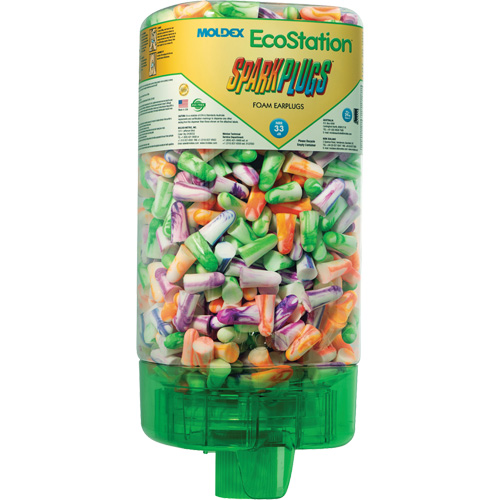 Trousse de d&eacute;marrage de distributeur de bouchons d'oreilles EcoStation SparkPlugs We Share Industrial Supply