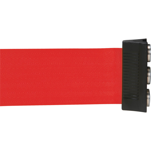 Cassette de ruban magn&eacute;tique pour barri&egrave;re de contr&ocirc;le des foules personnalis&eacute;e, 12', Ruban Rouge We Share Industrial Supply