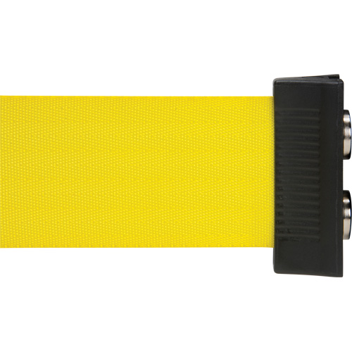 Cassette de ruban magn&eacute;tique pour barri&egrave;re de contr&ocirc;le des foules personnalis&eacute;e, Attention ne pas entrer, 7', Ruban Jaune We Share Industrial Supply