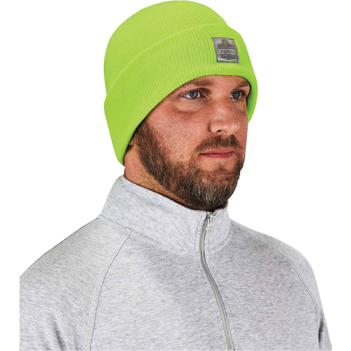 Bonnet en tricot c&ocirc;tel&eacute; N-Ferno, Taille unique, Vert lime haute visibilit&eacute; We Share Industrial Supply