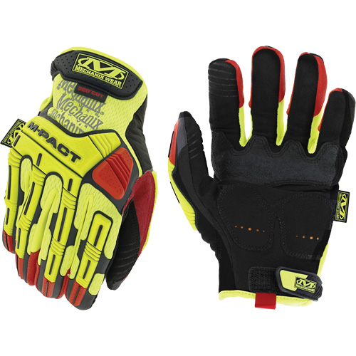 Hi-Viz M-Pact&reg; D4-360 Impact Gloves, 8, Synthetic Palm, Hook & Loop Cuff We Share Industrial Supply