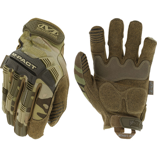 M-Pact&reg; MultiCam Tactical Impact Gloves, 8, Synthetic Palm, Hook & Loop Cuff We Share Industrial Supply