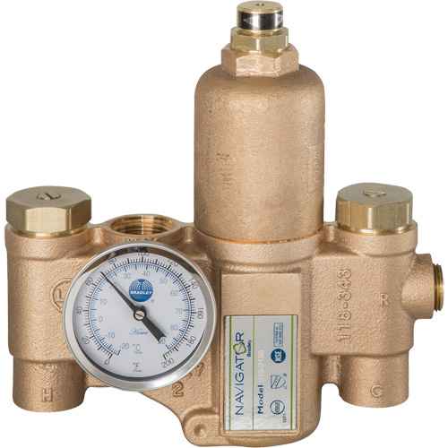 Robinet mitigeur thermostatique pour luminaires durgence Navigator EFX20, 30 gal./min We Share Industrial Supply