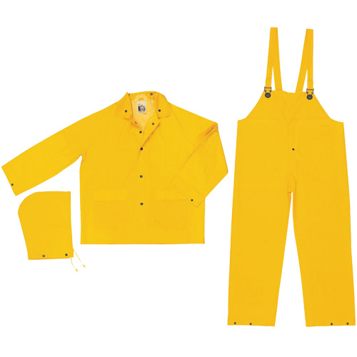 Ensemble imperm&eacute;able de s&eacute;rie classique, Polyester/PVC, 6T-Grand, Jaune We Share Industrial Supply