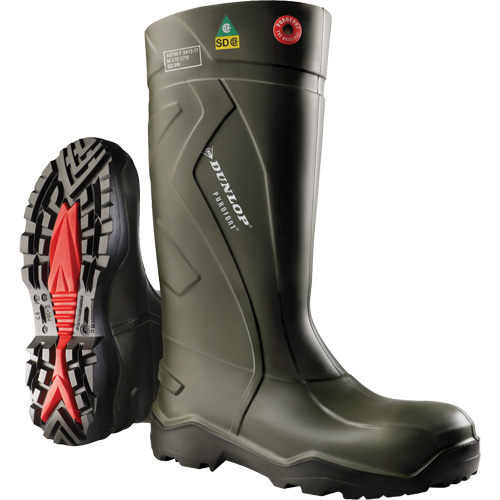 Bottes de s&eacute;curit&eacute; compl&egrave;te Purofort+, Purofort, Embout Acier, Pointure 7, Semelle R&eacute;sistant aux perforations We Share Industrial Supply