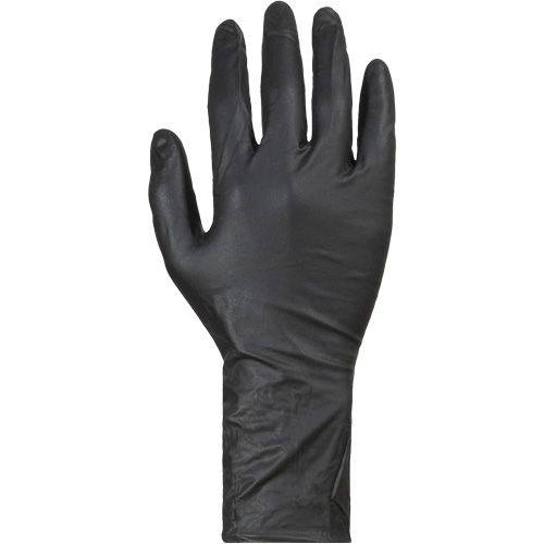 Gants jetables KeepKleen, Grand, Nitrile, 8 mils, Sans poudre, Noir We Share Industrial Supply
