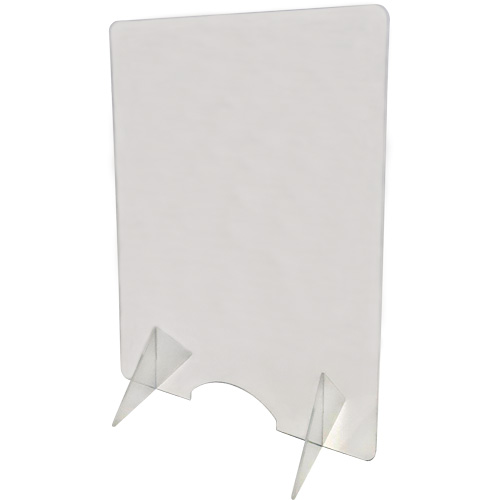 Countertop Safety Shield, 24" W x 32" H We Share Industrial Supply