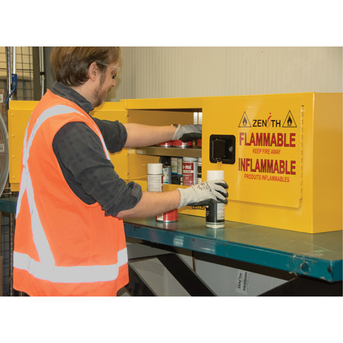 Flammable Storage Cabinet, 12 gal., 2 Door, 43" W x 18" H x 18" D We Share Industrial Supply
