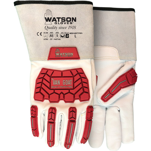 Van Goat Cut & Impact Gloves, Size X-Small, Cutshield Shell, ASTM ANSI Level A5/EN 388 Level E We Share Industrial Supply