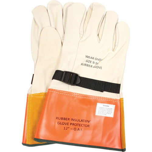 Gants de protection en cuir avec sangle, Taille 8, 12" lo We Share Industrial Supply