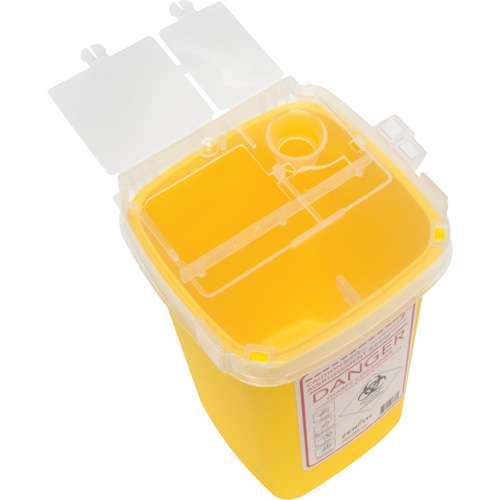 Contenant pour objets pointus et tranchants, Capacit&eacute; de 1 L We Share Industrial Supply