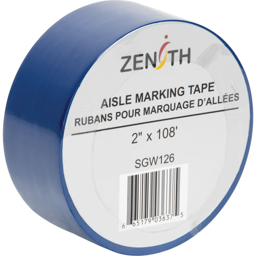 Ruban pour marquage d'all&eacute;es, 2" x 108', PVC, Bleu We Share Industrial Supply