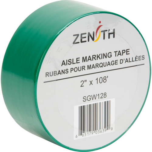 Ruban pour marquage d'all&eacute;es, 2" x 108', PVC, Vert We Share Industrial Supply