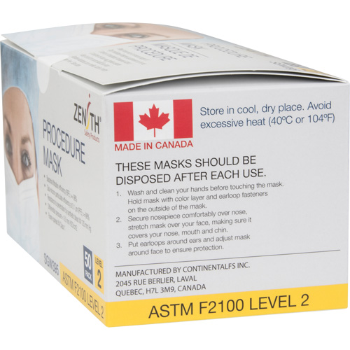 Disposable Procedure Face Masks, ASTM F2100 Level 2, Class 1 We Share Industrial Supply