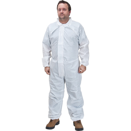 Combinaisons de premi&egrave;re qualit&eacute;, 2T-Grand, Blanc, Microporeux We Share Industrial Supply