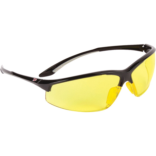 Dynamic Hummingbird Semi-Rimless Safety Glasses, Amber Lens, Anti-Fog, ANSI Z87+/Meets/Exceeds CSA Z94.3 We Share Industrial Supply