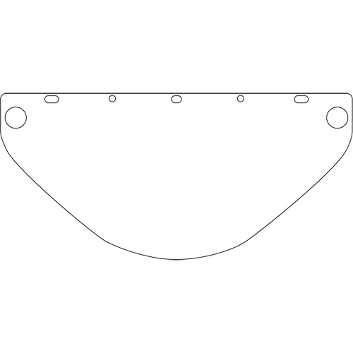 Visi&egrave;re de s&eacute;curit&eacute; universelle Dynamic, Polycarbonate, Teinte Transparent We Share Industrial Supply