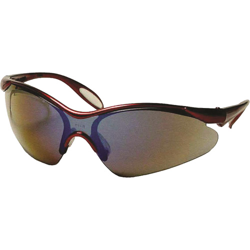Miranda Safety Glasses, Blue Mirror Lens, Anti-Scratch, Meets/Exceeds CSA Z94.3 We Share Industrial Supply