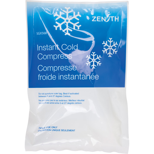 Instant Compress, Cold, Single Use, 6" x 9" We Share Industrial Supply