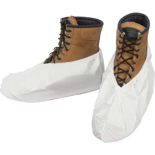 Couvre-chaussures, Taille unique, Microporeux, Blanc We Share Industrial Supply