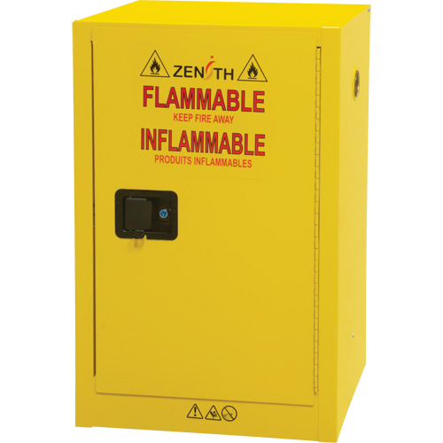 Armoire de rangement pour a&eacute;rosols inflammables, 12 gal., 1 Porte(s), 23" La x 35" h x 18" p We Share Industrial Supply