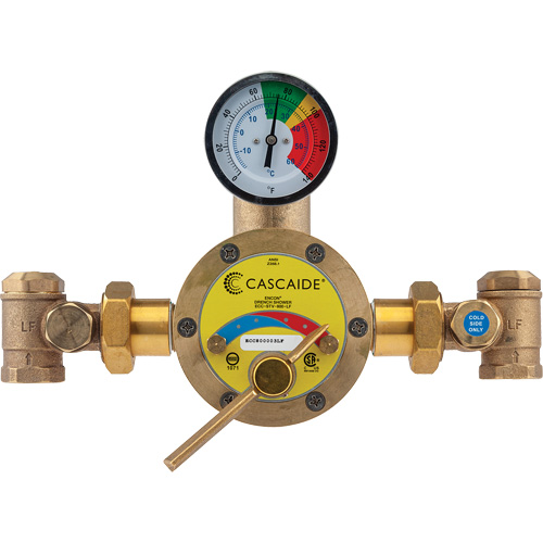 Mitigeur pour assemblage au groupe expos&eacute; d'une douche d'urgence simple ou combin&eacute;e, 56 gal./min We Share Industrial Supply