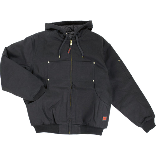 Hooded Duck Bomber Jacket, Men's, Small, Black We Share Industrial Supply