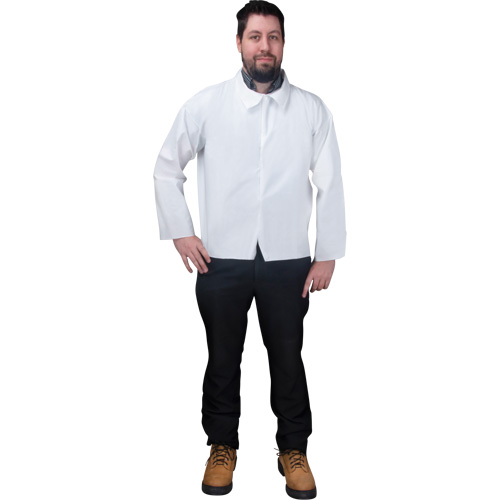 Chemise jetable, Microporeux, 2T-Grand, Blanc We Share Industrial Supply