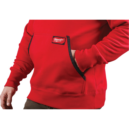 Heavy-Duty Pullover Hoodie, Men's, Small, Red We Share Industrial Supply
