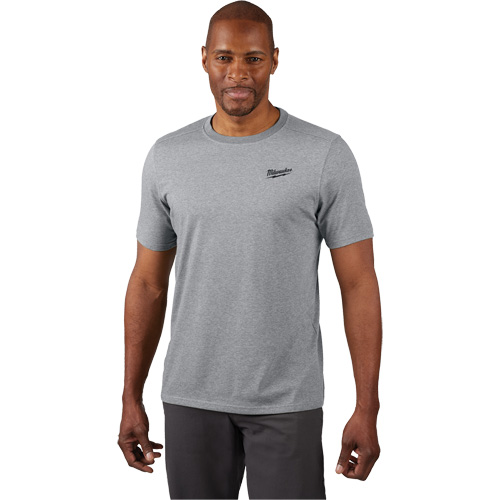 T-shirt de travail hybride, Hommes, Petit, Gris We Share Industrial Supply