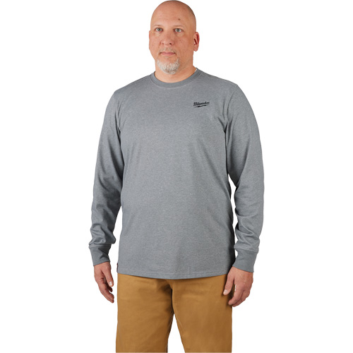 Hybrid Work Tee Shirt, Men's, Small, Grey We Share Industrial Supply