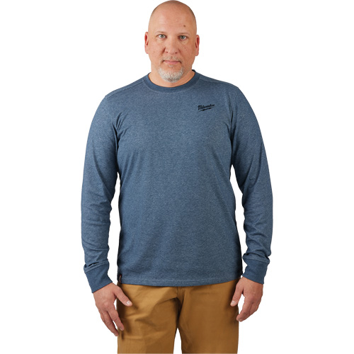 Hybrid Work Tee Shirt, Men's, Small, Blue We Share Industrial Supply