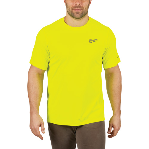 Workskin Lightweight High Visibility Shirt, Men's, Small, Yellow We Share Industrial Supply